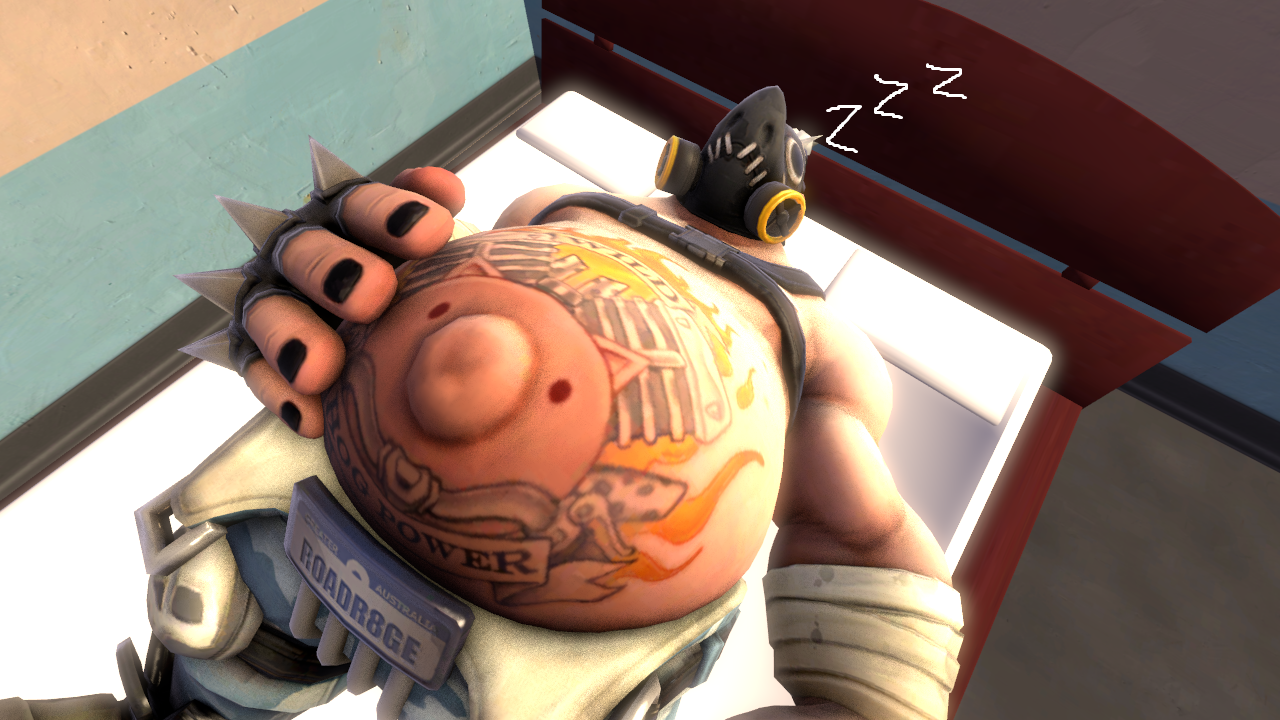 SFM] Roadhog Sleeping by JaRa0210 -- Fur Affinity [dot] net